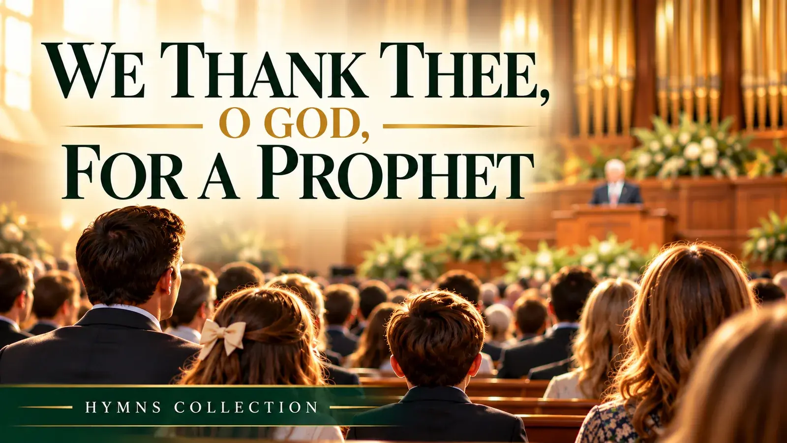 We Thank Thee, O God, For a Prophet cover art